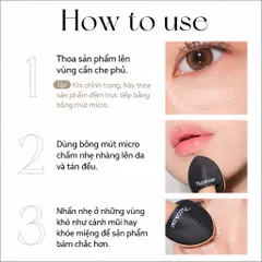 Set 4 Bông Mút Đệm Mini Tán Kem Che Khuyết Điểm Piccasso Micro Puff 4P Set Kèm Hộp Đựng