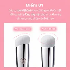 Cọ Piccasso 333 Cream Cheek Brush - Má hồng dạng kem chuyên dụng
