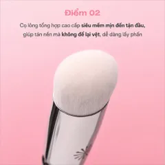Cọ Piccasso 333 Cream Cheek Brush - Má hồng dạng kem chuyên dụng