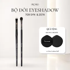 BỘ ĐÔI CỌ MẮT PICCASSO 709 & 207A - TÁN MÀU CHUYÊN NGHIỆP KEM QUÀ TẶNG