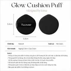Mút Trang Điểm Piccasso Glow Cushion Puff – Bí Quyết Lớp Nền Căng Bóng, Mịn Mượt Như Nhung