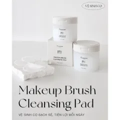 Khăn Giấy Lau Cọ Trang Điểm Piccasso Makeup Brush Cleansing Pad Hàn (Hộp 60 Miếng)