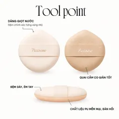 Combo 5 Mút Tán Cushion Và Kem Nền Đa Năng Cao Cấp Piccasso Cloud Puff