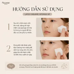 Mút Tán Nền Vuông Cao Cấp Piccasso Latex Sponge