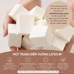 Mút Tán Nền Vuông Cao Cấp Piccasso Latex Sponge