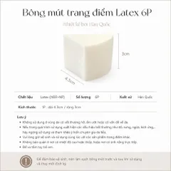[SET 3]  Yêu thích Bông Mút Trang Điểm Piccasso Latex Round Sponge 6P – Mút Tròn Tán Nền Mịn