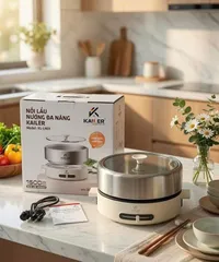 NỒI LẨU - NƯỚNG ĐA NĂNG KAILER KL-LN01 – 2 TRONG 1