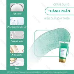 [Hỏa tốc] Sữa rửa mặt DermEden Purifying Cleansing Gel – Làm sạch và kiểm soát bã nhờn cho da dầu mụn (150ml)