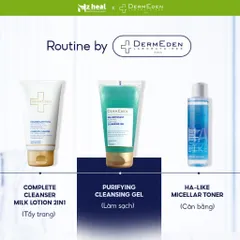 [Hỏa tốc] Sữa rửa mặt DermEden Purifying Cleansing Gel – Làm sạch và kiểm soát bã nhờn cho da dầu mụn (150ml)