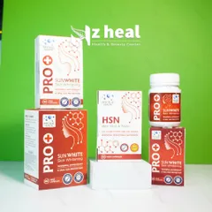 Bộ đôi giảm mụn và chống nắng: Viên uống giảm mụn HSN và Viên uống chống nắng Pro SunWhite - Deep Blue Health