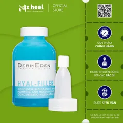 Tinh chất làm đầy nếp nhăn, căng mịn da Hyal - Filler DermEden Plumping & Moisturising Concentrate 15% (30ml)