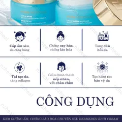 [Hỏa tốc] Kem dưỡng ẩm, chống lão hoá chuyên sâu DermEden Rich Cream (50ml)