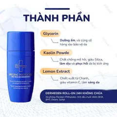 Lăn khử mùi, ngăn tiết mồ hôi ​​DermEden Roll On 24H Deodorant (50ml)
