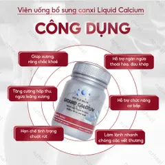[Hỏa tốc] Viên Bổ Sung Canxi Deep Blue Health Liquid Calcium (60 viên)
