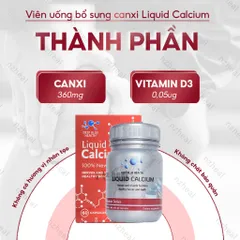 [Hỏa tốc] Viên Bổ Sung Canxi Deep Blue Health Liquid Calcium (60 viên)