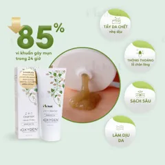 [Hỏa tốc] Sữa rửa mặt cho da dầu mụn và nhạy cảm OXYGEN 2 in 1 Cleanser 200ml