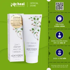 [Hỏa tốc] Sữa rửa mặt cho da dầu mụn và nhạy cảm OXYGEN 2 in 1 Cleanser 200ml