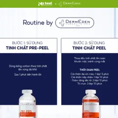Bộ đôi thay da sinh học DermEden Advanced Peel: Tinh chất trước thay da (Pre-Peel) và Tinh chất thay da (Peel)
