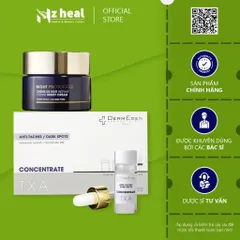 Bộ đôi dưỡng sáng Concentrate Anti Dark Spots TXA + DermEden Night Protocole Intense Night Cream (50ml)