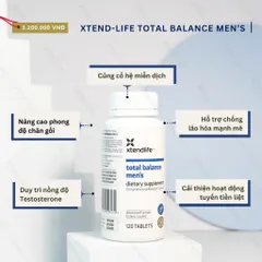 [Hỏa tốc] Vitamin Tổng Hợp Nam Giới Xtend Life Total Balance Men's Standard (120 viên)