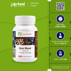 [Hỏa tốc] Viên bổ máu, cấp sắt từ Máu hươu Nzpurehealth Deer Blood (30 viên/ 100 viên)
