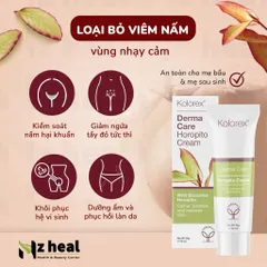 Kem thoa phục hồi da, giảm nấm ngứa toàn thân Kolorex Derma Care Horopito Cream 50ml