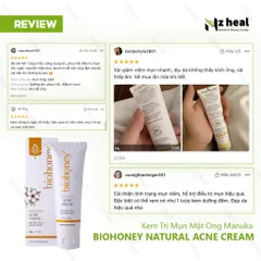 [Hỏa tốc] Kem Mật Ong Biohoney Natural Acne Cream Cho Da Mụn 50g