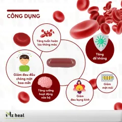 Viên Uống Máu Hươu bổ máu cấp sắt NZPurehealth - Deer Blood (30 viên)