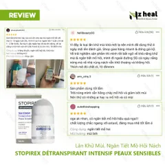 Lăn khử mùi kháng khuẩn, ngăn tiết mồ hôi Stopirex Détranspirant Intensif Peaux Sensibles