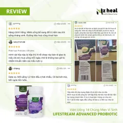 [Hỏa tốc] Men Vi Sinh 14 Chủng Lifestream Advanced Probiotic New Zealand - (30 viên)