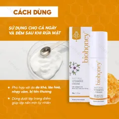 [Hỏa tốc] Kem bổ sung Vitamin E Biohoney Natural Vitamin E Cream 50g - Nzheal