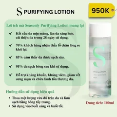 [Hỏa tốc] Nước hoa hồng Seasonly Purifying Lotion (Lotion Purifiante) 100ml