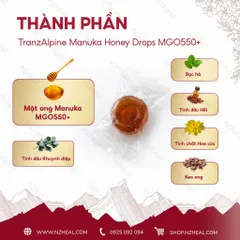 Kẹo mật ong TranzAlpine Manuka Honey Drops MGO550+ (8 viên/ 25 viên)