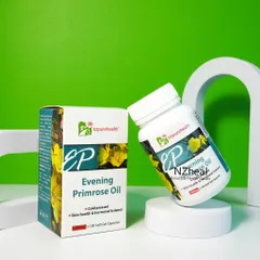 [Hỏa tốc] Bộ đôi giảm mụn nội tiết, dưỡng tóc móng: Dầu hoa anh thảo Evening Primrose Oil và Viên kẽm HSN - NZHEAL
