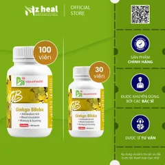 [Hỏa tốc] Viên Uống Bổ Não, Tăng Trí Nhớ NZPH Ginkgo Biloba Capsules NZPureHealth (30/100 viên) - Nzheal