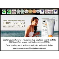 [Hỏa tốc] Kem chống nắng organic EK Kawakawa Sunscreen SPF50 150g