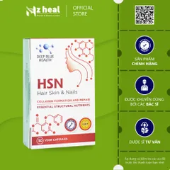 HSN Hair Skin & Nails - Viên uống tăng cường sức đề kh.áng, cải thiện làn da khô, giảm mụn, mờ thâm