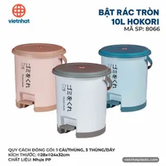 BẬT RÁC TRÒN 10L HOKORI 8066