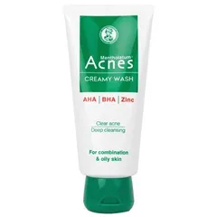 (CTy NK) Kem rửa mặt ngừa mụn Acnes Creamy Wash Rohto 100g