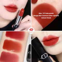 Son D Velvet 777 Fahrenheit - Đỏ Cam Quyến Rũ, Lâu Trôi, Son Môi Cao Cấp Thời Trang 818850