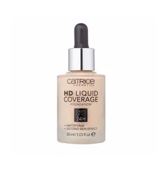 Kem Nền Catrice Hd Liquid Coverage 30ml - Màu 010, Che Phủ Tốt, Lớp Nền Tự Nhiên, Chống Nước, Dành Cho Mọi Loại Da