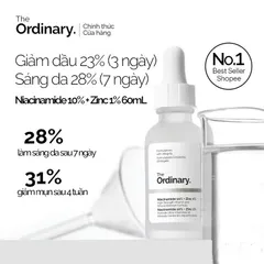 Serum The Ordinary Niacinamide 10% + Zinc 1% Giúp Cân Bằng Bã Nhờn Làm Sáng Da Thu Nhỏ Lỗ Chân Lông 30ml 818891