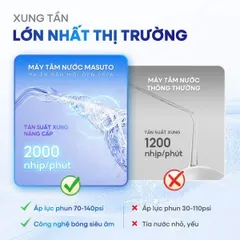 Máy tăm nước gấp gọn khử khuẩn UVC - MSUVFlosser