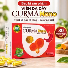 Viên Dạ Dày Curma Nano Giúp Kiện Tỳ Vị, Giảm Tiết Acid Dịch Vị, Giảm Các Triệu Chứng Của Viêm Loét Dạ Dày, Tá Tràng