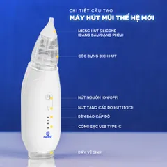 Máy Hút Mũi Điện Chido ZLY018 New 2025 – Giúp Bé Thở Dễ Dàng, Mẹ Nhàn Tênh