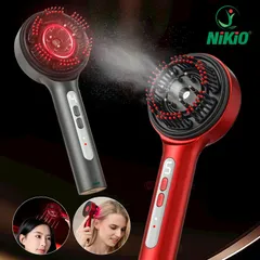 Lược massage da đầu Nikio NK-112 - Công nghệ EMS và hồng ngoại, giúp giảm rụng tóc và thư giãn hiệu quả, chống nước IPX7, dễ mang theo.