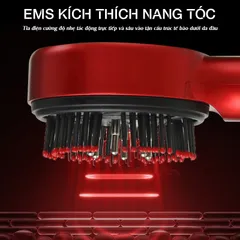 Lược massage da đầu Nikio NK-112 - Công nghệ EMS và hồng ngoại, giúp giảm rụng tóc và thư giãn hiệu quả, chống nước IPX7, dễ mang theo.