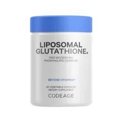 Viên uống Codeage Liposomal Glutathione 1000mg - Hỗ trợ làm sáng da, mờ nám tàn nhang, nhập khẩu chính hãng Mỹ, 60 viên/hộp