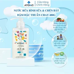 Nước Rửa Bình, Rau Củ Quả Và Chén Bát Thuần Chay Đậm Đặc Atono2 Cho Bé Từ 0m _Không Mùi