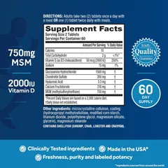 Move Free Advanced Joint Health - Viên uống hỗ trợ sức khỏe xương khớp sản xuất chính hãng Mỹ